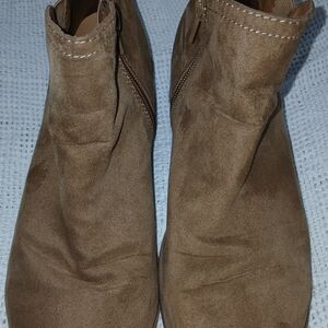 Time and Tru Brown Suede Ankle Boots.